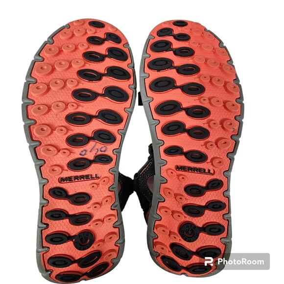 Merrell Lissim Lattice Sport Sandal Black Coral NWOT Women's Size 10 - Picture 8 of 9